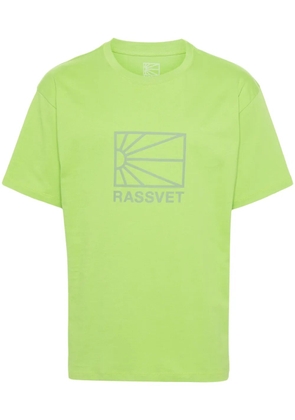 RASSVET logo-rubberised cotton T-shirt - Green