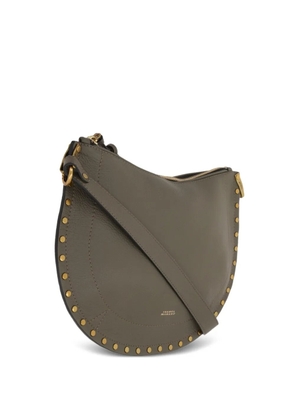 ISABEL MARANT Oskan half-moon studded tote bag - Green