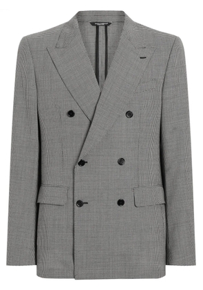 Dolce & Gabbana houndstooth-pattern blazer - Black