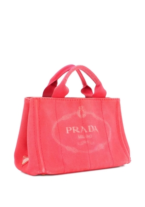 Prada Pre-Owned Canapa Canvas Mini tote bag - Red