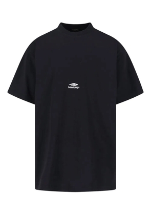 Balenciaga logo-detail T-shirt - Black