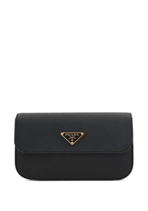 Prada mini Saffiano-leather shoulder bag - Black