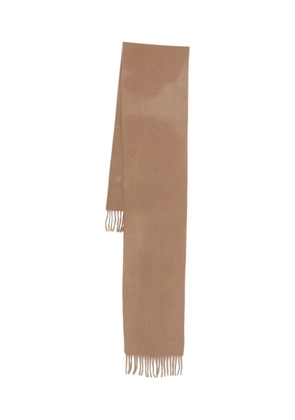 Max Mara fringed wool scarf - Brown
