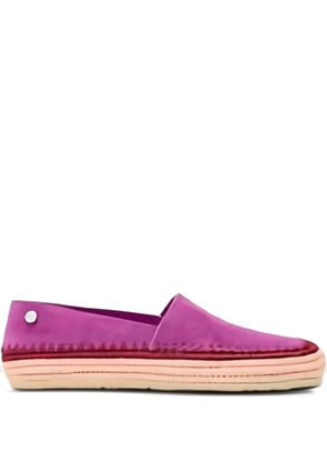 LOEWE Rio raffia-trim espadrilles - Purple