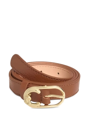 Coccinelle textured buckle belt - Brown