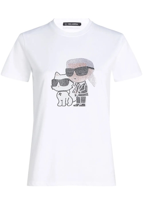 Karl Lagerfeld Ikon Choupette T-shirt - White