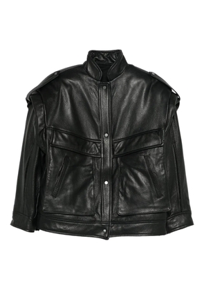 Salvatore Santoro press-stud fastening jacket - Black