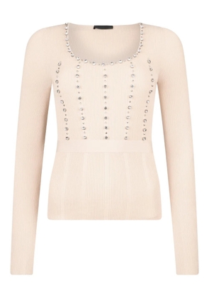 LIU JO round-neck sweater - Neutrals
