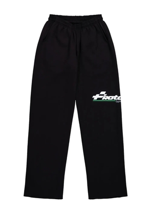 PROTOTYPES logo-print trousers - Black