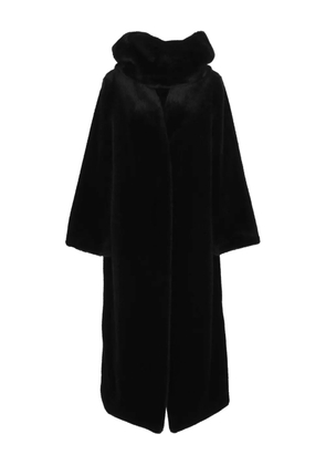 BB Couture funnel-neck coat - Black
