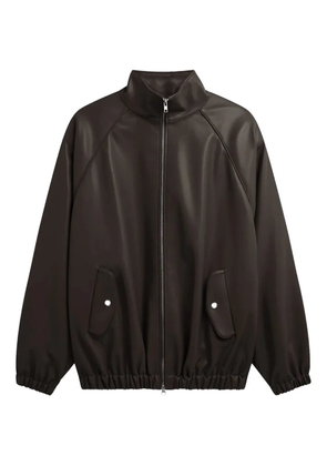 The Frankie Shop elasticated-trim bomber jacket - Brown