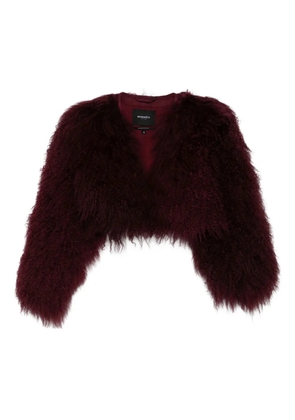 Retrofete Luxe cropped fur jacket - Red