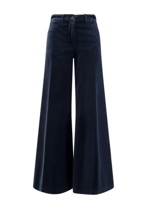 ASPESI velvet-texture cotton trousers - Blue