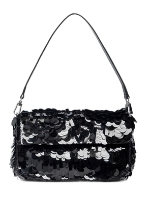 STAUD TIMMY sequin shoulder bag - Black
