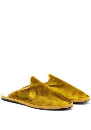 Gondolina Burano velvet mules - Yellow