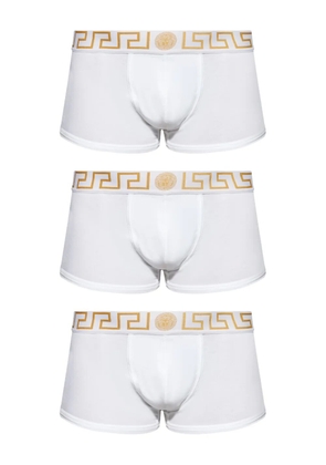 Versace Greca stretch-cotton boxers (pack of three) - White