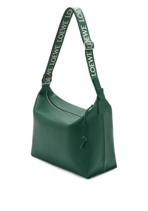 LOEWE jacquard-strap messenger bag - Green