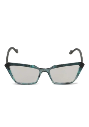 Kador geometric-frame glasses - Blue