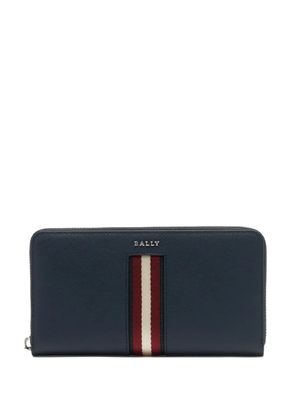 Bally ribbon zip wallet - Blue