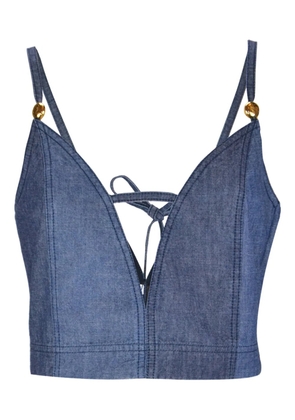 LOEWE x Paula's Ibiza tie-fastening top - Blue