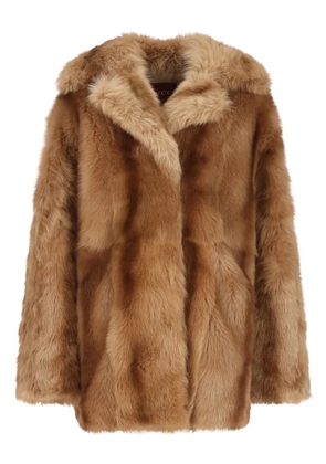 Gucci shearling coat - Brown