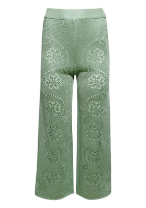 Calle Del Mar Vine Floral trousers - Green
