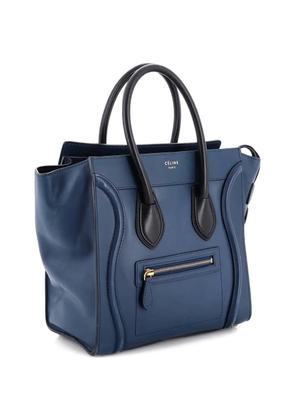 Celine Pre-Owned Bicolor Luggage Bag Leather Micro tote bag - Black