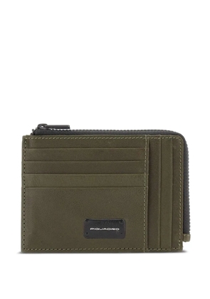 PIQUADRO zip-around cardholder - Green