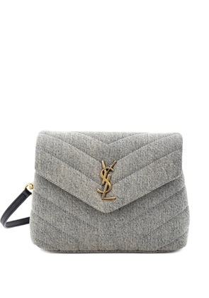 Saint Laurent Pre-Owned Loulou Matelasse Chevron Denim Toy shoulder bag - Blue