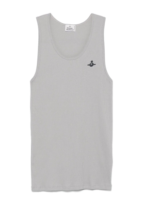 Vivienne Westwood ribbed cotton tank top - Grey