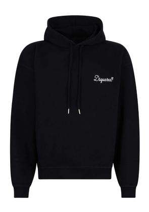 DSQUARED2 signature relax-fit hoodie - Black