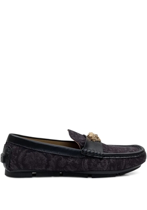 Versace patterned loafers - Black