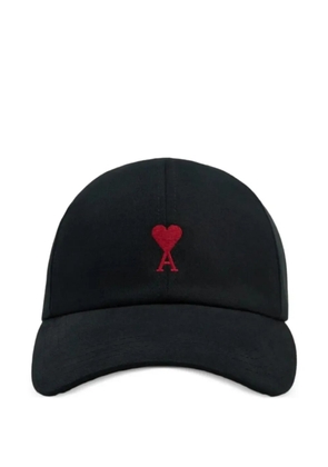 AMI Paris Ami de Coeur cotton cap - Black