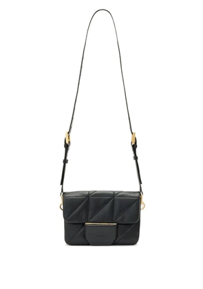 AllSaints logo-detail quilted mini bag - Black