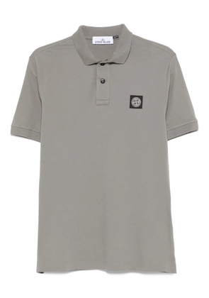 Stone Island logo-patch polo shirt - Grey
