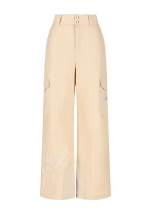 BOGNER high-waisted flared trousers - Neutrals