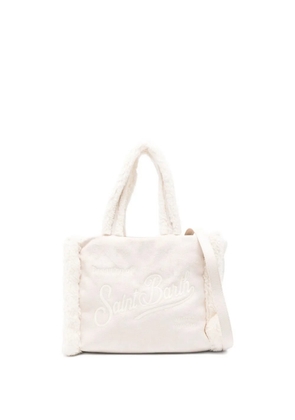 MC2 Saint Barth embroidered logo shoulder bag - Neutrals