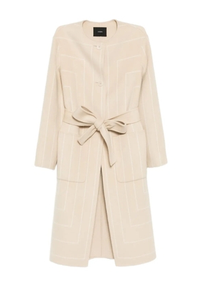 JOSEPH geometric-print coat - Neutrals
