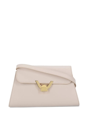 Coccinelle small Dew leather shoulder bag - Neutrals