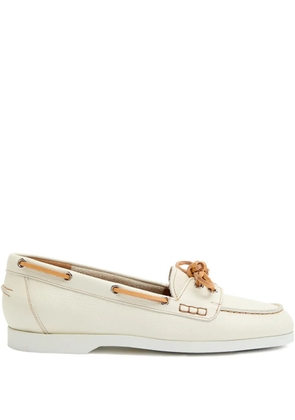 ATP Atelier Nesso leather boat shoes - White