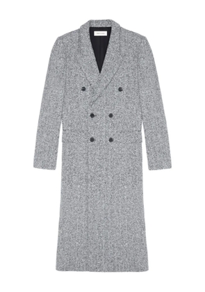 Ernest W. Baker double-breasted herringbone coat - Grey