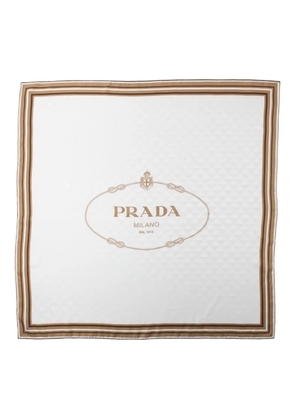 Prada printed silk scarf - Neutrals