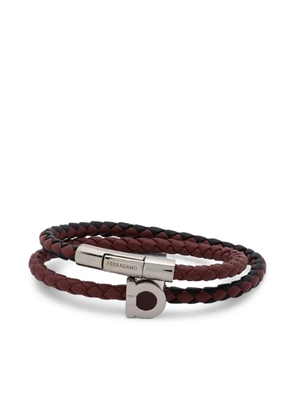 Ferragamo braided double-wrap bracelet - Red