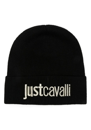 Just Cavalli logo embrodery beanie - Black
