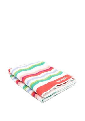Missoni Home striped-pattern beach towel - White