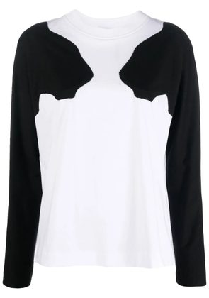 Krizia two-tone long-sleeve T-shirt - White