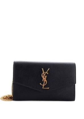 Saint Laurent Pre-Owned Uptown Chain Wallet Leather crossbody bag - Black