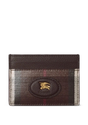 Burberry check-knight card holder - Brown