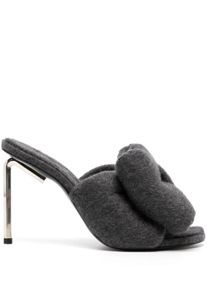 Off-White Allen bow wool sandals - Grey