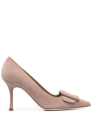 Manolo Blahnik Maysale pointed pumps - Neutrals